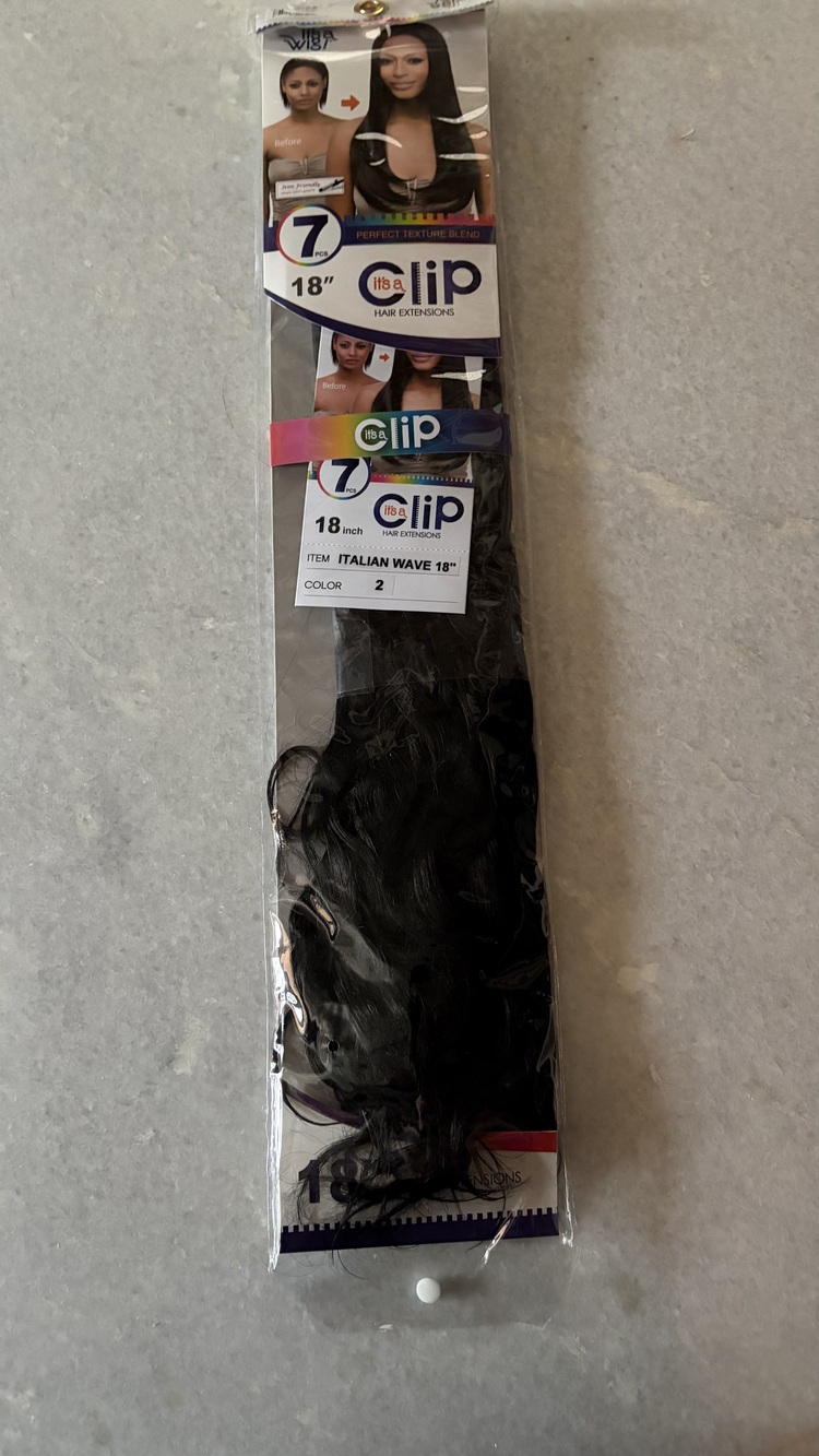 It’s a Clip - Clip-In Body Extensions 18" Synthetic Hair  18" 7 pieces